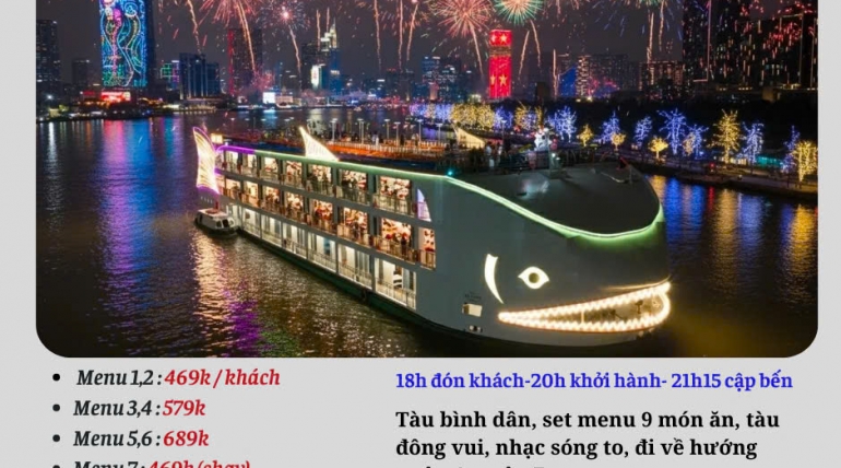 Du thuyền Bến Nghé